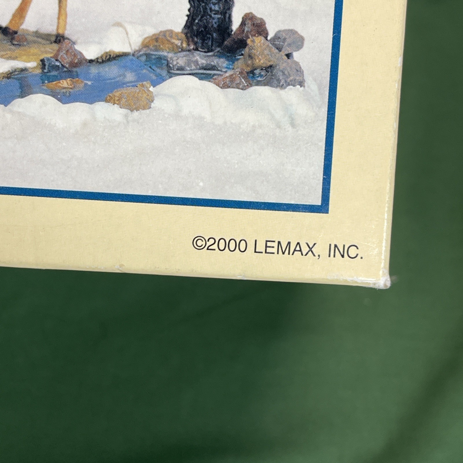 2000 LEMAX Feeding Deer Set Of 3 Poly Resin Village Landscape w/Box 03327 A