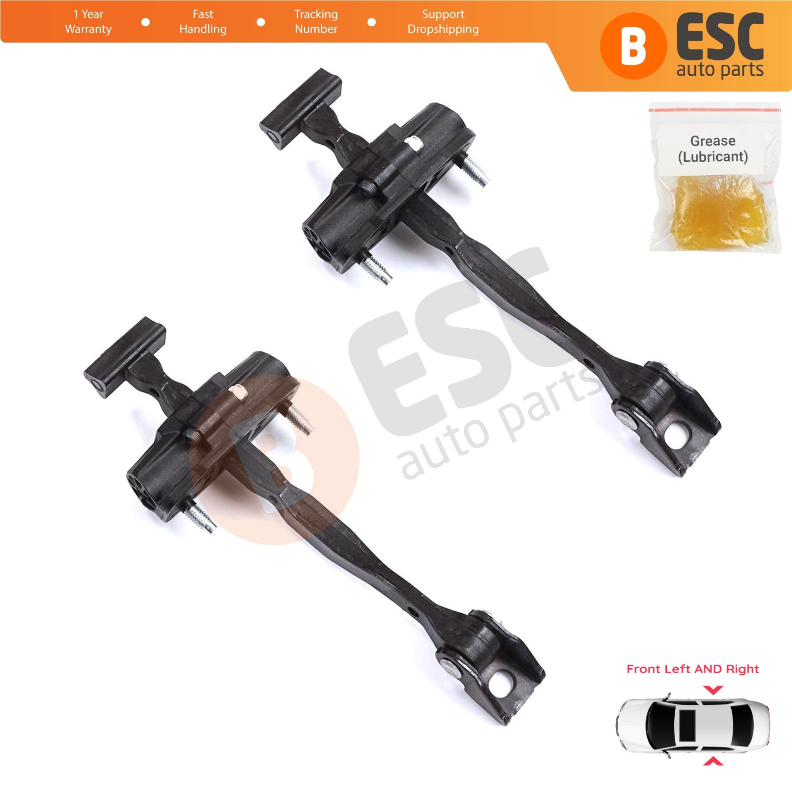 2X Front Door Hinge Stop for Mercedes W177 W247 CLA C118 X118 GLA H247 EQA H243