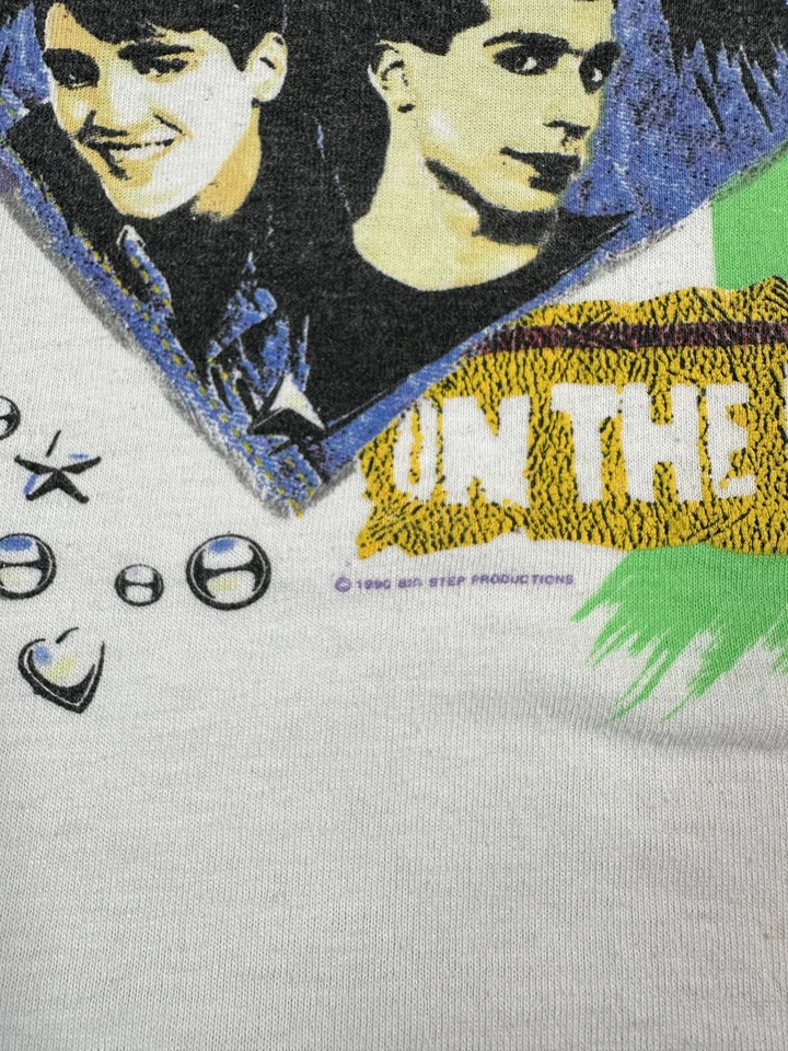 Vintage New Kids On The Block Shirt Youth Large Band Tee 80s Pop Music 1990 - Image 4 of 4