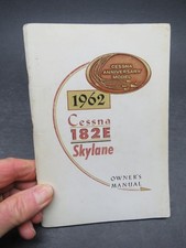 Original 1962 Cessna 182 E Skylane Owner's Flight Manual