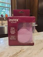 Instax Fujifilm Mini 7 Instant Purple CAM Case Adjustable Strap-NEW-CASE ONLY