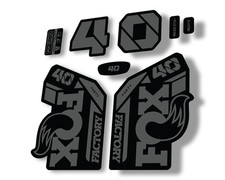 Fox 40 2021 Factory Forks Suspension Decals Sticker Set Adhesive Gray Fox 40 2021 Factory Forks Suspension Decals Sticker Set Adhesive Gray