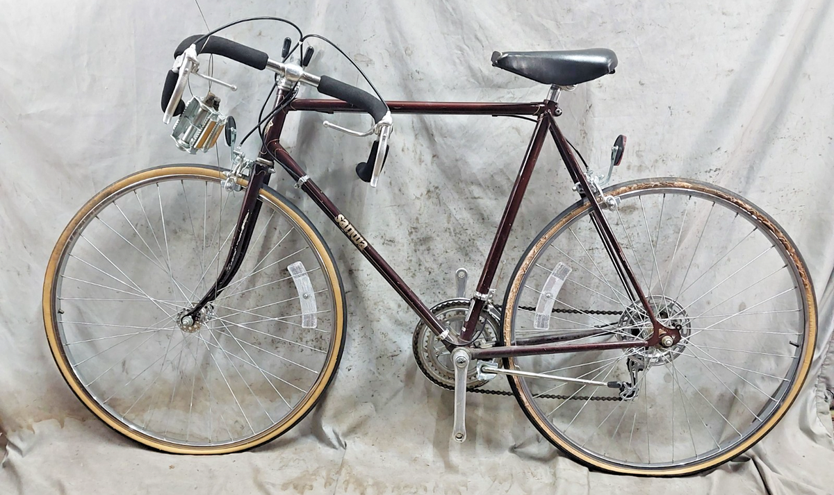 SANWAロードバイク 1983 Sanwa Touring Road Bike Large 58cm Burgundy Red Lugged Steel