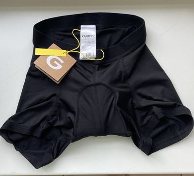 Gonso SQLAB Damen Fahrrad-Innenhose Shorts gepolstert schwarz Größe DE 40