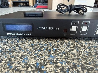 8K 4x4 HDMI Matrix Switcher w/Audio Extractor, 4K@60Hz, HDCP 2.2, Remote
