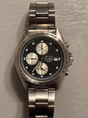 Seiko Chronograph 7T62-0CM0 Armbanduhr Herrenarmbanduhr