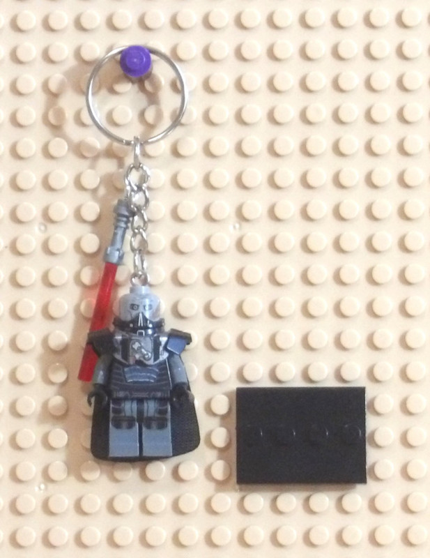 Minifigure Keychain Custom Star Wars Darth Malgus w/Lightsaber Charm Stand SWTOR