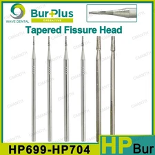 Wave Carbide Burs Dental Surgical Burs HP Tapered Fissere For Straight Handpiece