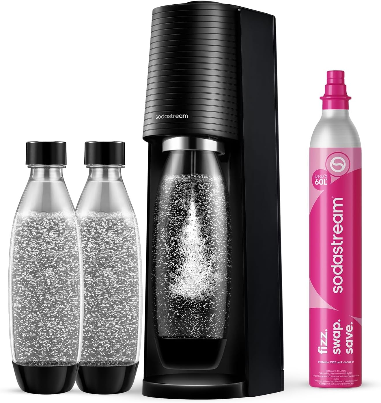 Sodastream Terra fini les bouteilles plastiques lourdes machine eau gazeuse