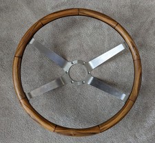 1964 Pontiac Real Wood Rim Reproduction Steering Wheel Four Spoke