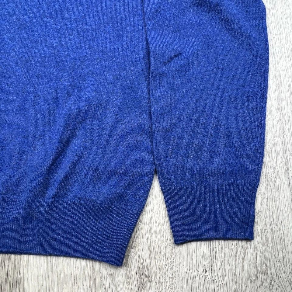 J Crew Cashmere Crewneck Sweater Men’s Size XL Xtra Large Blue NWT - Image 3 of 4