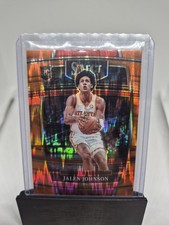 2021-22 Panini Select - Concourse Jalen Johnson #17 Orange Flash Prizm Rookie 