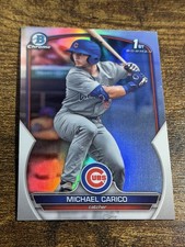 MICHAEL CARICO 2023 Bowman Draft #BDC-170 1st Chrome Silver Refractor
