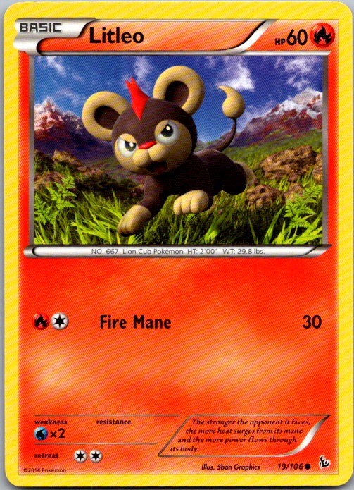 Litleo (19) Common XY - Flashfire 19/106 LP