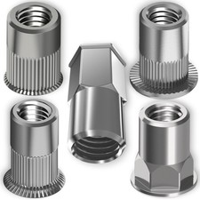 Blindnietmuttern Edelstahl A2 M3-M12 Flachkopf Senkkopf Nietmutter Einnietmutter