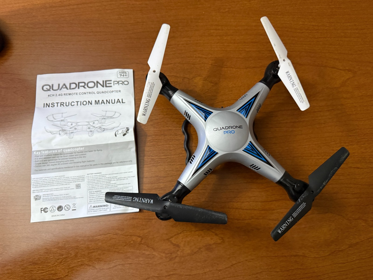Quadcopter By QUADRONE w/manual - NO REMOTE | eBay