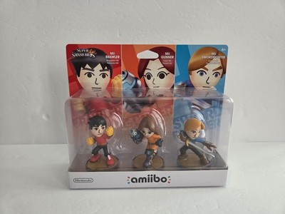 NEW Nintendo amiibo Mii Brawler, Gunner, Swordfighter 3-Pack Super Smash Bros.