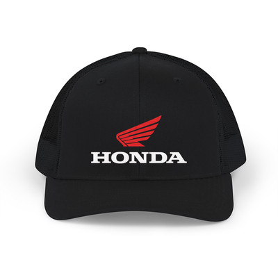 Honda Style Trucker Hat   Embroidered Cap for Car & Motorcycle Fans