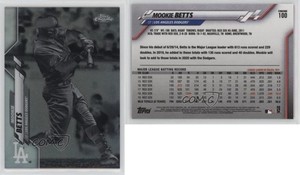 2020 Topps Chrome Negative Refractor Mookie Betts #100
