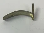 Antique Brass Sporting Rifle Shotgun Butt Plate w/ Upper & Lower Tang 4-1/2" Gun