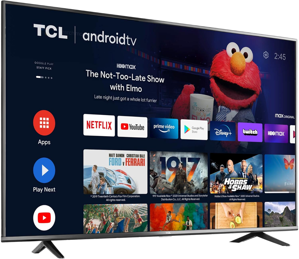 おもちゃ TCL AndroidTV43V TCL 55-Inch Class 4-Series 4K UHD HDR Smart Android TV - 55S434
