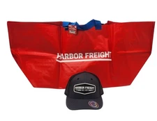 Harbor Freight Tools HFT Special Edition Cap Trucker Hat 2025 & 55 Gal. Tote Bag