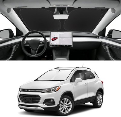 Custom Fit Windshield Sun Shade for Chevy Trax, Blocks UV & Heat (N/A)
