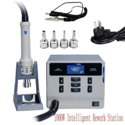 1000W ATTEN Hot Air Gun Station Rework Station for PCB Chip Repair ST ...