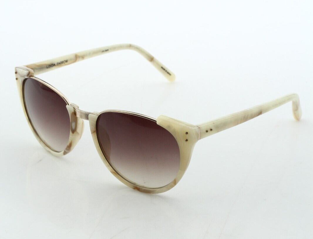 Linda！ x Linda Farrow Marfa rectangular sunglasses in purple - The