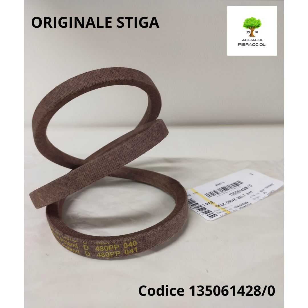 Cinghia Trasmissione Lama Originale STIGA 135061506 | Per SDX108 Tornado E Altri - Foto 2