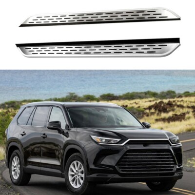 2PCS Running Boards Fits For Toyota Grand Highlander 2024-2026 side steps Alu