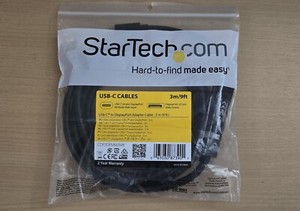 StarTech 3 m (9ft) USB-C to DisplayPort Cable - - Black