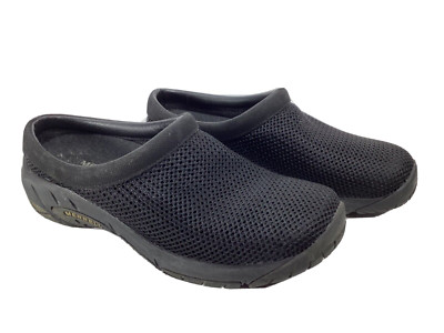 Merrell Encore Breeze 3 Womens Size 8 Black Mesh Slip On Mule Comfort ...