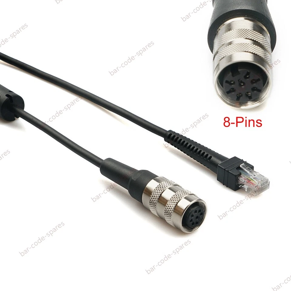 New Scanner Coiled Cable For Symbol LS3408 To VC5090 DS3508 (8-PIN) 25-71917-02R - Image 2 of 4