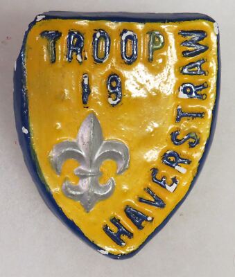 Troop 19 Haverstraw Neckerchief Slide (Chipped)  [KS-300]