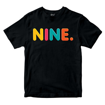 T-Shirt 9. Geburtstag Shirts für Jungen Mädchen 9 Kinder Geschenkidee 9 Jahre Geburtstag