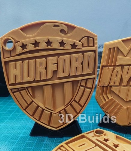 Personalised Judge Dredd inspired Law Badge Custom Cosplay Comic Movie styles - Picture 10 of 13