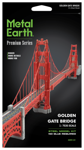 Fascinations Premium Series GOLDEN GATE BRIDGE 3D Metal Earth Model Kit 1:7535 - Picture 1 of 7