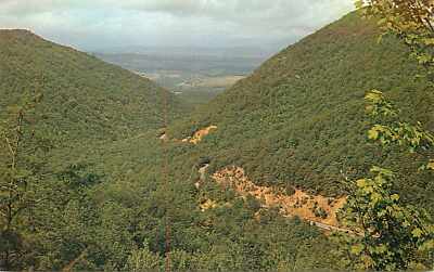 Postcard Virginia Blue Ridge Parkway Buena Vist Unused
