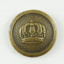 1890s-WWI German Prussian Army Crown Uniform Button 3 L3AT