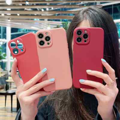 For iPhone 15 14 13 12 11 Pro Max XS XR X SE 8 7 Silicone phone Case Cover new
