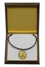 Chow Chow - Dog Collar In Gift Box, Gold-Plated Pendant For Dog Lovers