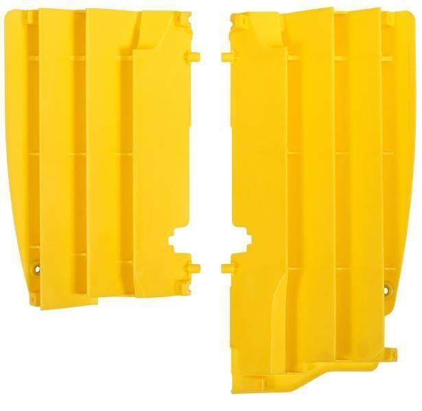 Polisport Radiator Louvers - Yellow Protection For 08-17 Suzuki RMZ450
