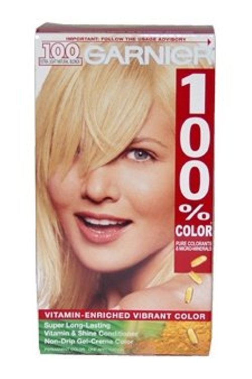 Garnier 100% Hair Color, #100 Extra Light Natural Blonde