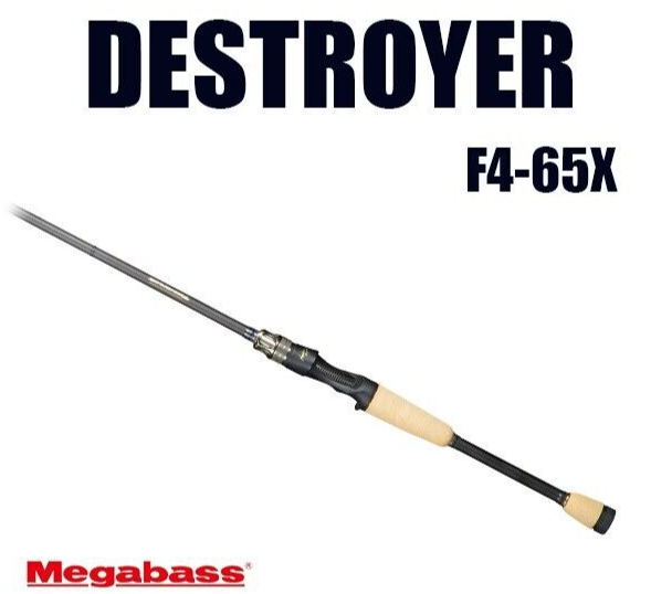 Megabass DESTROYER ONETEN STICK F4-65X Baitcasting Rod for Bass 