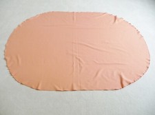 SALMON COLOR OVAL TABLECLOTH