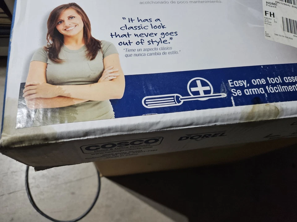 Cosco Retro Counter Chair/Step Stool Red w/Chrome Tubing New Factory Sealed - Image 2 of 4