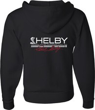 Shelby Cobra Strip Full Zip Hoodie Front and Back