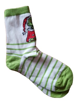 NWT HANNA ANDERSSON LITTLE KIDS UNISEX GRINCH CREW SOCKS Sz 10/12 (SHOE  SIZE)