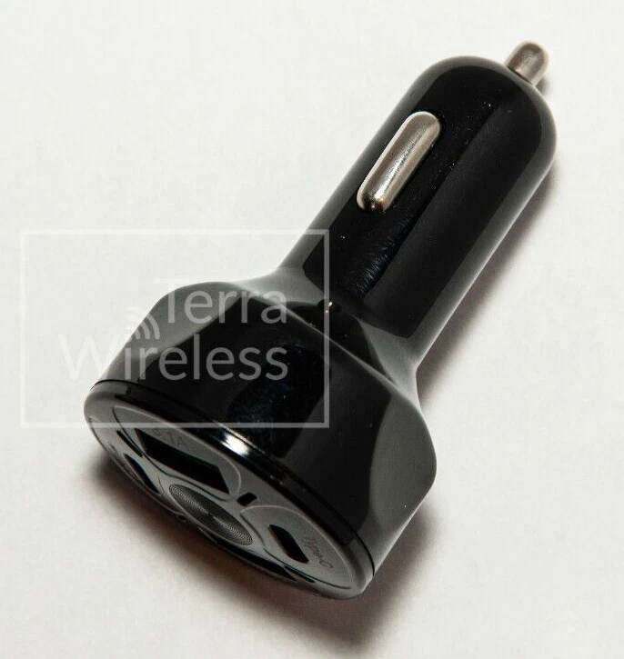 4-port USB Car Charger Adapter Cigarette - Moto TCL Nokia Oppo LG Samsung iPhone - Image 2 of 3